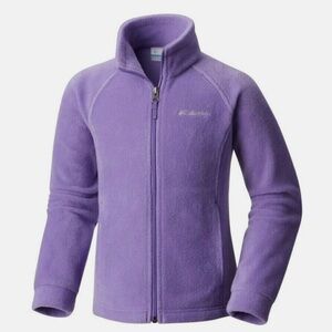 COLUMBIA GIRLS BENTON SPRINGS FLEECE JACKET SIZE S 7/8